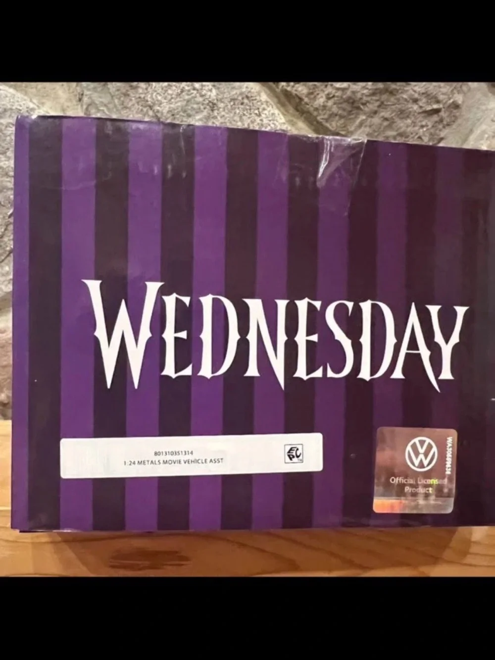Wednesday Addams Volkswagen Beetle Die-Cast Toy Car - Purple